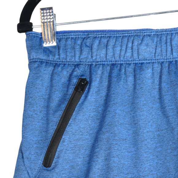 Liberty Pro Mens Shorts Medium Blue Zip Pockets Performance Stretch Athletic - Picture 4 of 6